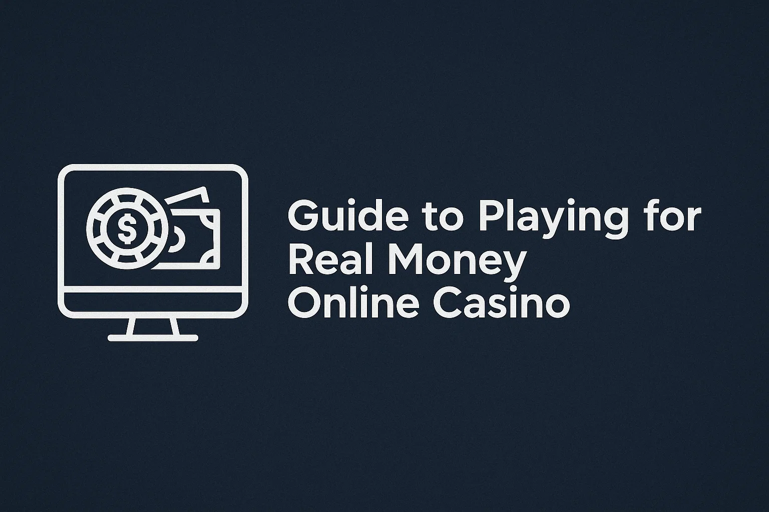Guide to Playing for Real Money Online Casino